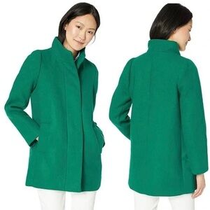 J. Crew Women's Green Wool Coat